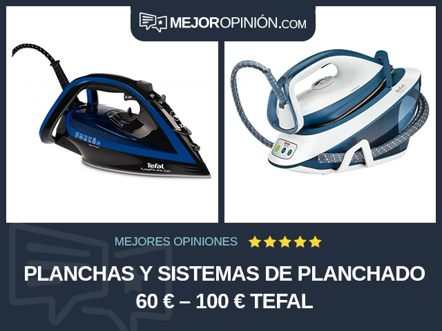 Planchas y sistemas de planchado 60 € – 100 € Tefal