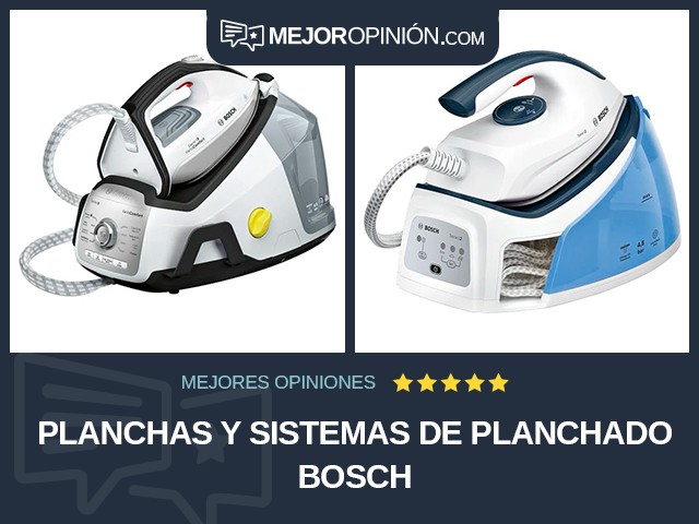 Planchas y sistemas de planchado Bosch