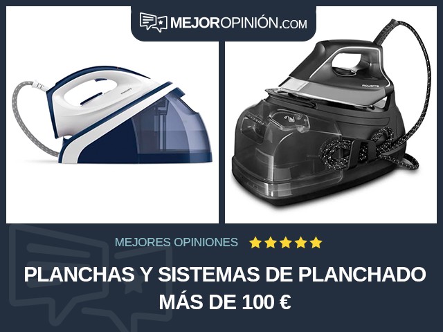 Planchas y sistemas de planchado Más de 100 €