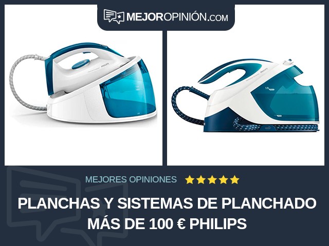 Planchas y sistemas de planchado Más de 100 € Philips