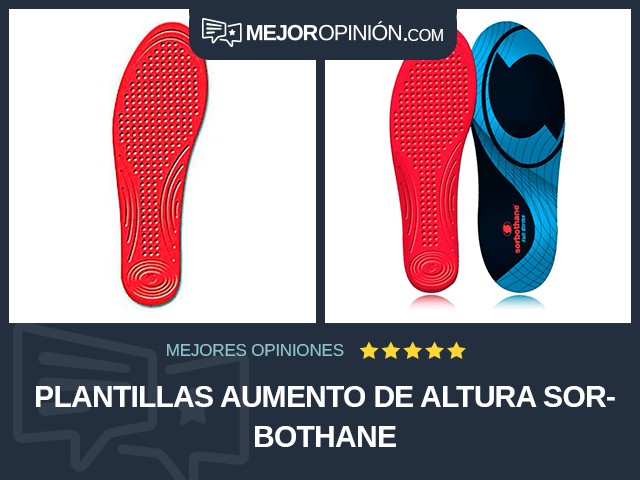 Plantillas Aumento de altura Sorbothane