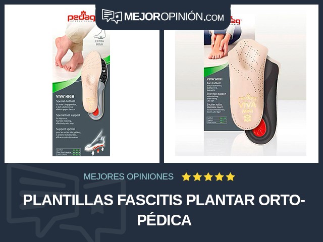 Plantillas Fascitis plantar Ortopédica