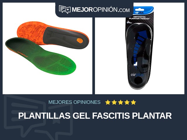 Plantillas Gel Fascitis plantar