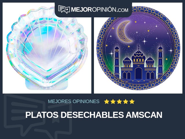 Platos desechables Amscan