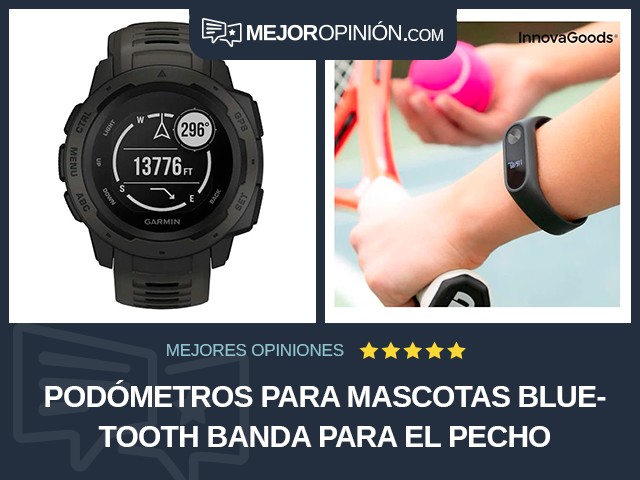 Podómetros para mascotas Bluetooth Banda para el pecho