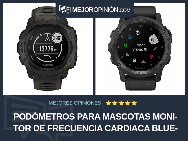 Podómetros para mascotas Monitor de frecuencia cardiaca Bluetooth