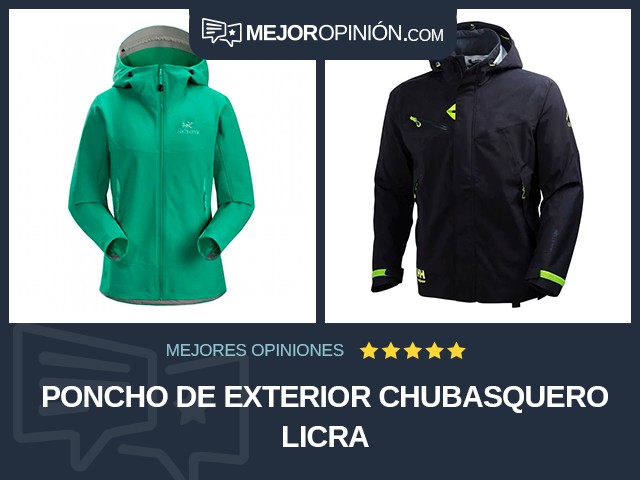 Poncho de exterior Chubasquero Licra
