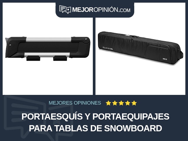 Portaesquís y portaequipajes para tablas de snowboard