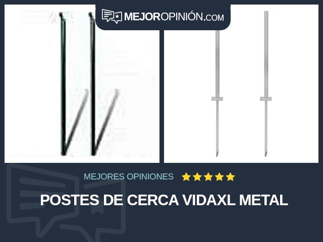 Postes de cerca vidaXL Metal