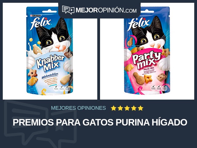 Premios para gatos Purina Hígado