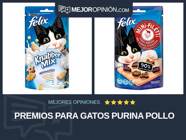 Premios para gatos Purina Pollo