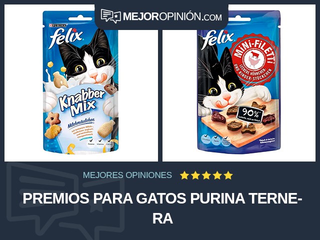 Premios para gatos Purina Ternera