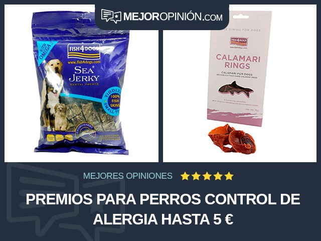 Premios para perros Control de alergia Hasta 5 €