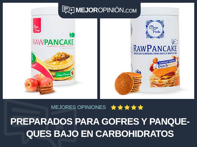 Preparados para gofres y panqueques Bajo en carbohidratos