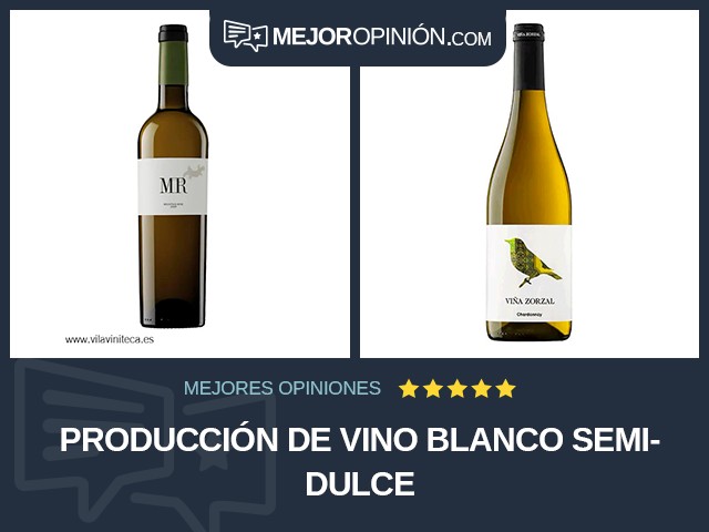 Producción de vino Blanco Semidulce