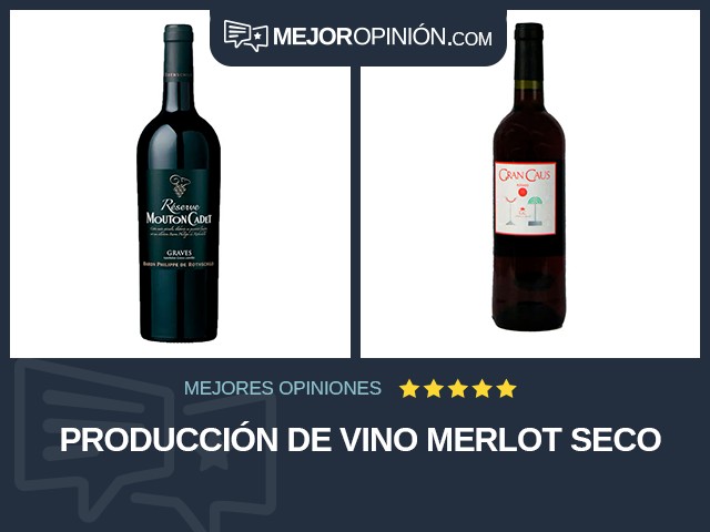 Producción de vino Merlot Seco