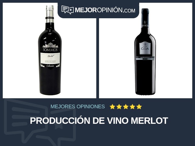 Producción de vino Merlot
