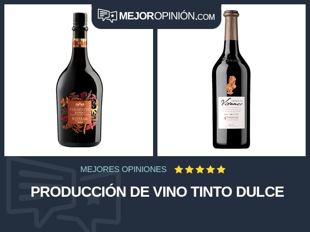 Producción de vino Tinto Dulce