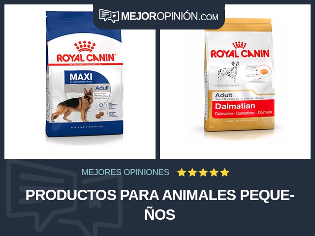 Productos para animales pequeños