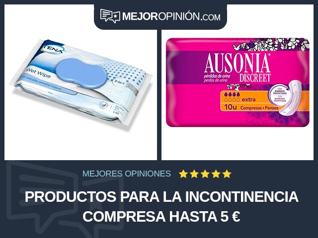 Productos para la incontinencia Compresa Hasta 5 €