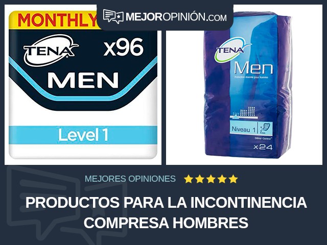 Productos para la incontinencia Compresa Hombres