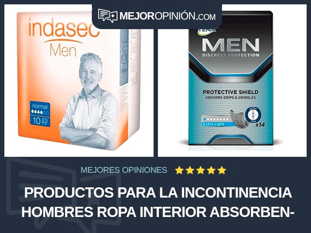 Productos para la incontinencia Hombres Ropa interior absorbente
