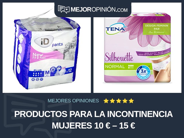Productos para la incontinencia Mujeres 10 € – 15 €