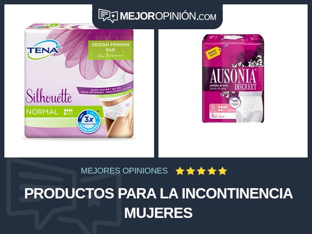 Productos para la incontinencia Mujeres