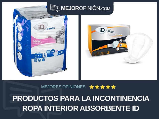Productos para la incontinencia Ropa interior absorbente iD