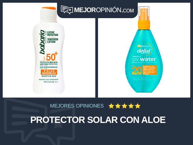 Protector solar Con aloe