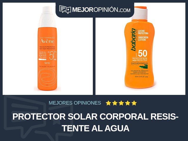 Protector solar Corporal Resistente al agua