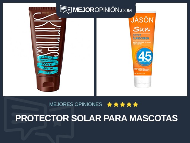 Protector solar para mascotas