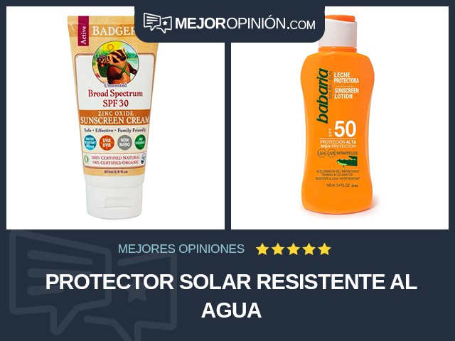 Protector solar Resistente al agua