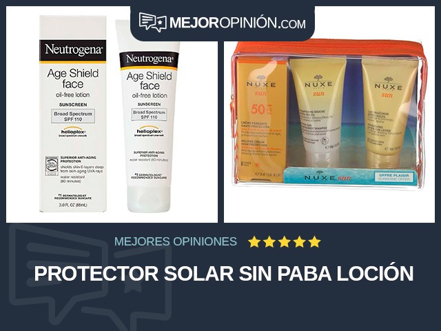 Protector solar Sin PABA Loción