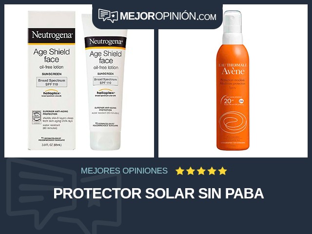 Protector solar Sin PABA