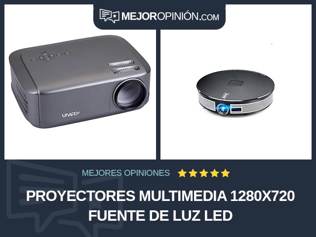 Proyectores multimedia 1280x720 Fuente de luz LED