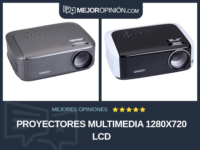 Proyectores multimedia 1280x720 LCD