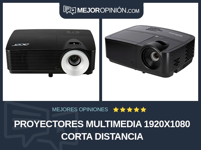 Proyectores multimedia 1920x1080 Corta distancia