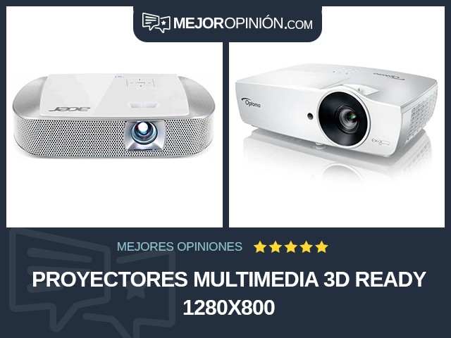 Proyectores multimedia 3D Ready 1280x800