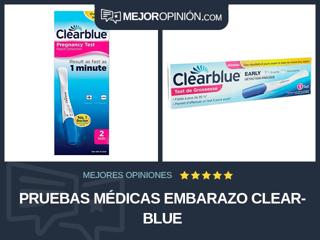 Pruebas médicas Embarazo Clearblue