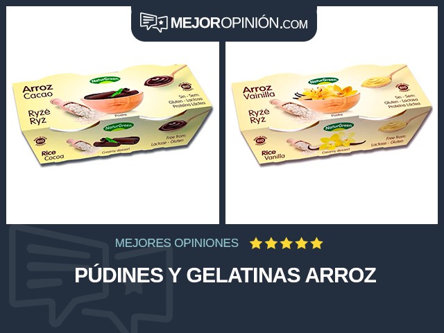 Púdines y gelatinas Arroz