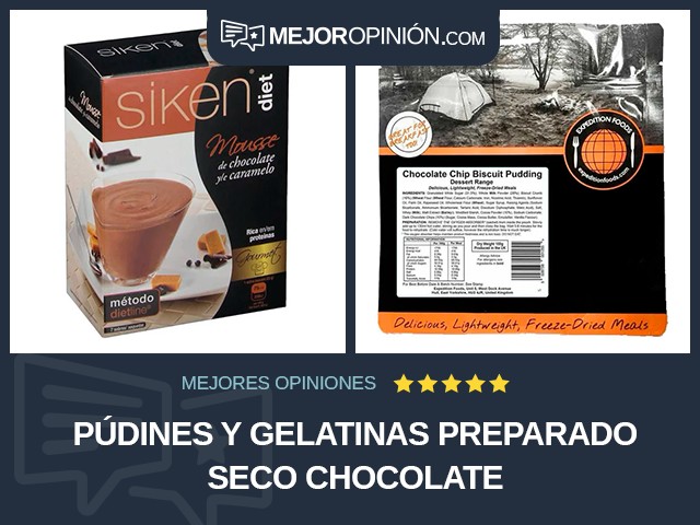 Púdines y gelatinas Preparado seco Chocolate