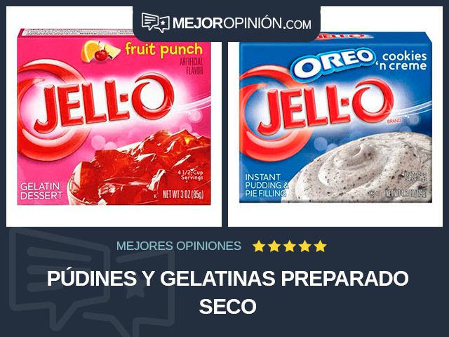 Púdines y gelatinas Preparado seco
