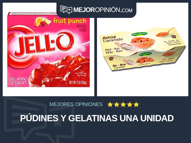 Púdines y gelatinas Una unidad