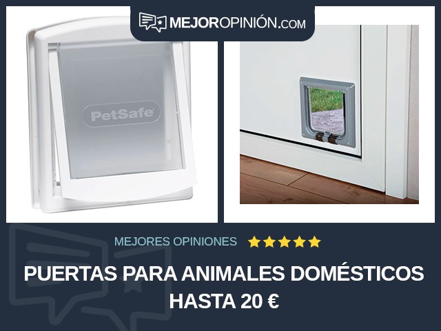 Puertas para animales domésticos Hasta 20 €