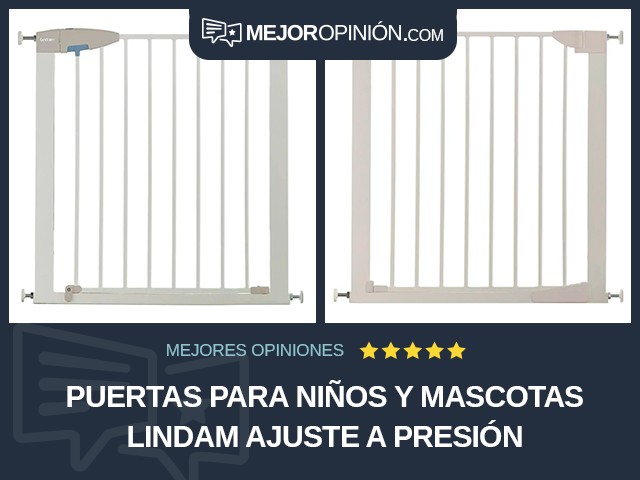 Puertas para niños y mascotas Lindam Ajuste a presión