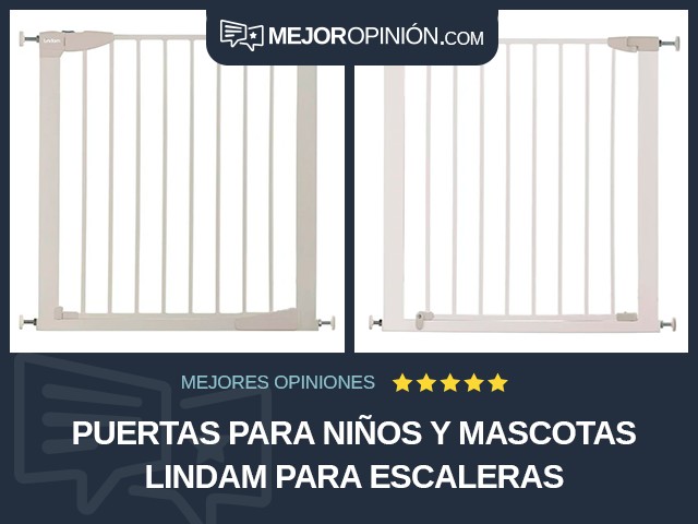 Puertas para niños y mascotas Lindam Para escaleras