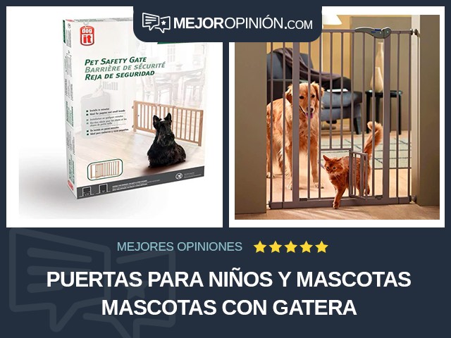 Puertas para niños y mascotas Mascotas Con gatera