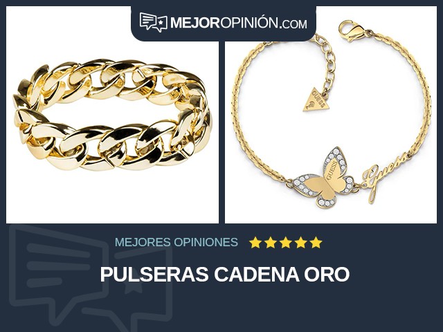 Pulseras Cadena Oro
