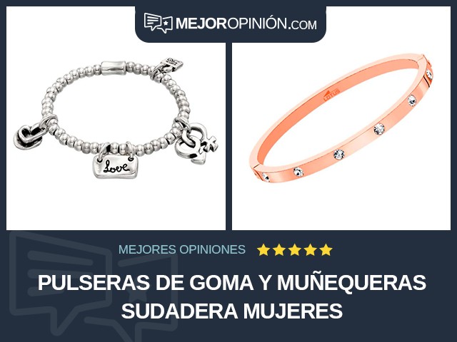 Pulseras de goma y muñequeras sudadera Mujeres